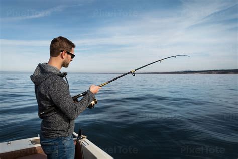 man fishing